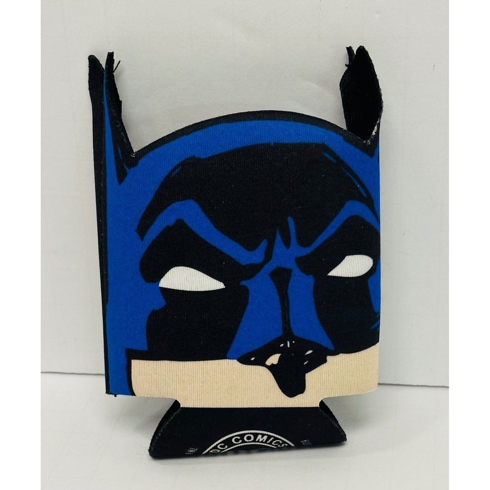 DC‎ Comics Batman Die-Cut Two Sided Face Logo Huggie Can Cooler Koozie ICUP
